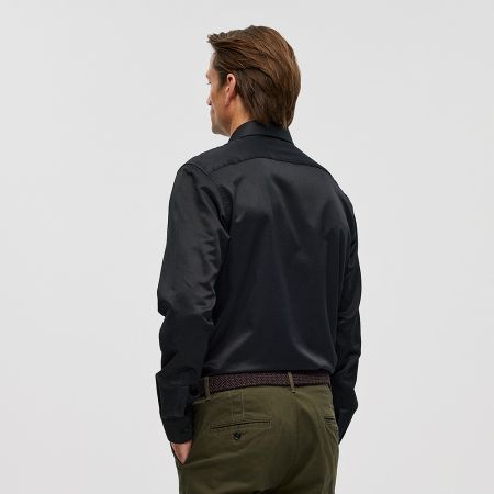 Πουκάμισο Ανδρικό Sogo Black Regular Fit